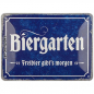 Preview: Blechschild Biergarten 1